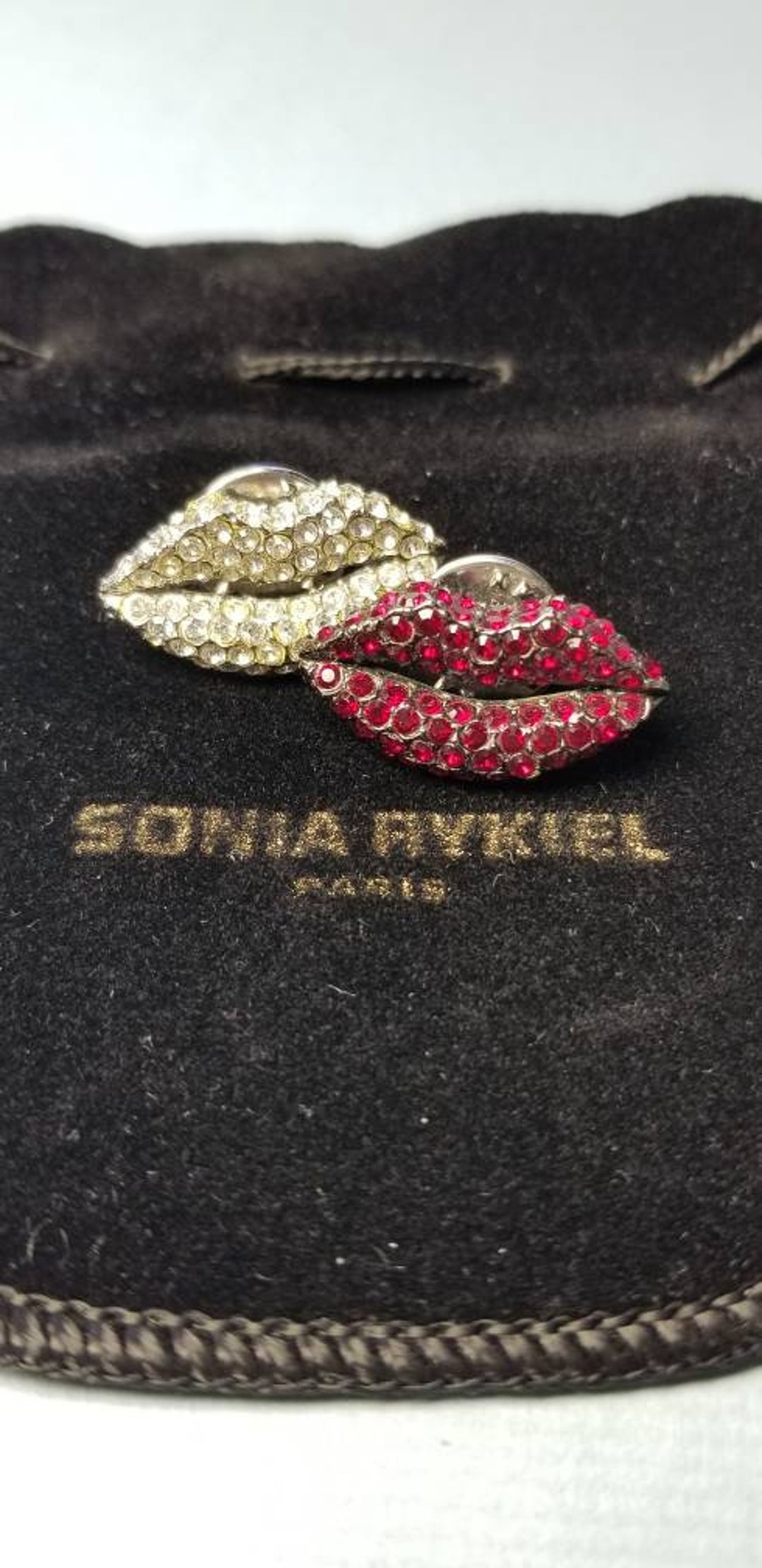 Broche Vintage Signée Sonia Rykiel Paris - Dorée, Laiton, Pour Soirée, Occasion