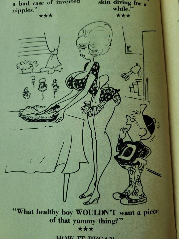 Rare vintage SEXY CARTOONS JOKES rauchy rude dirty funny adult | Etsy