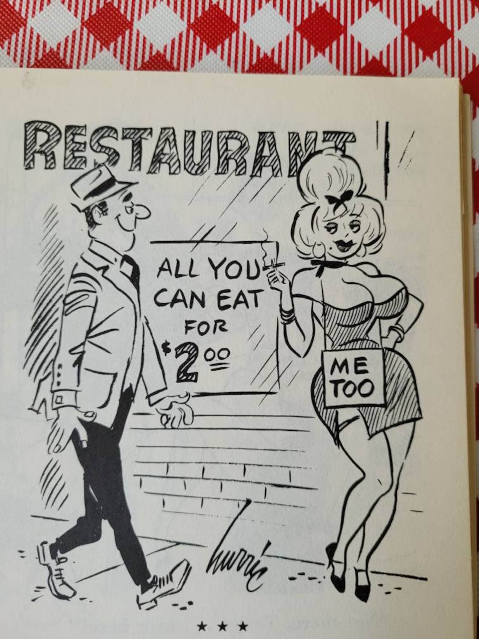 Rare Vintage SEXY CARTOONS JOKES Rauchy Rude Dirty Funny Adult Etsy UK