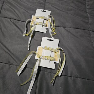 Ribbon Barrettes - Church/Cross