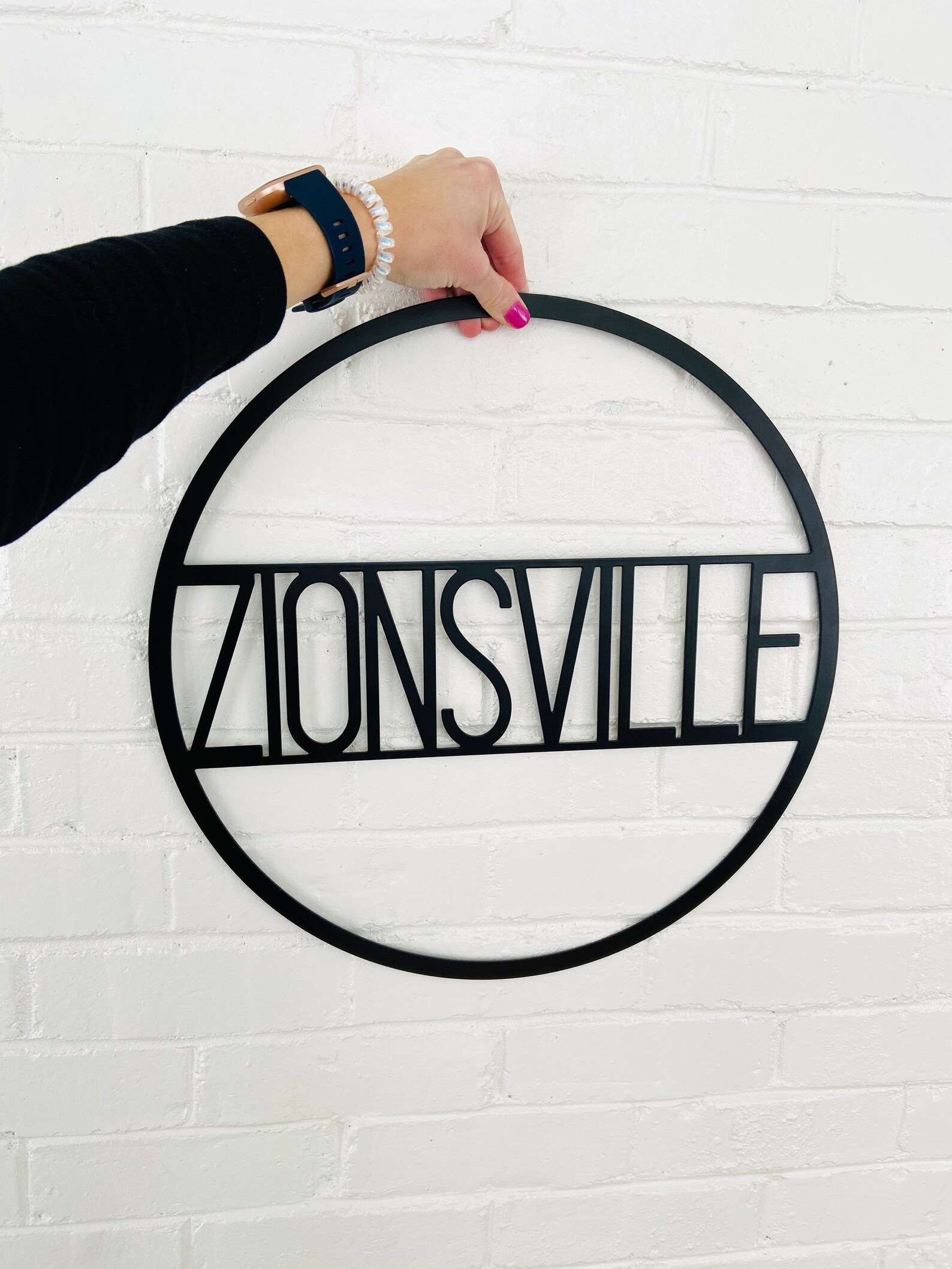 Indy Metal Sign Zionsville Sign Indianapolis Sign Etsy