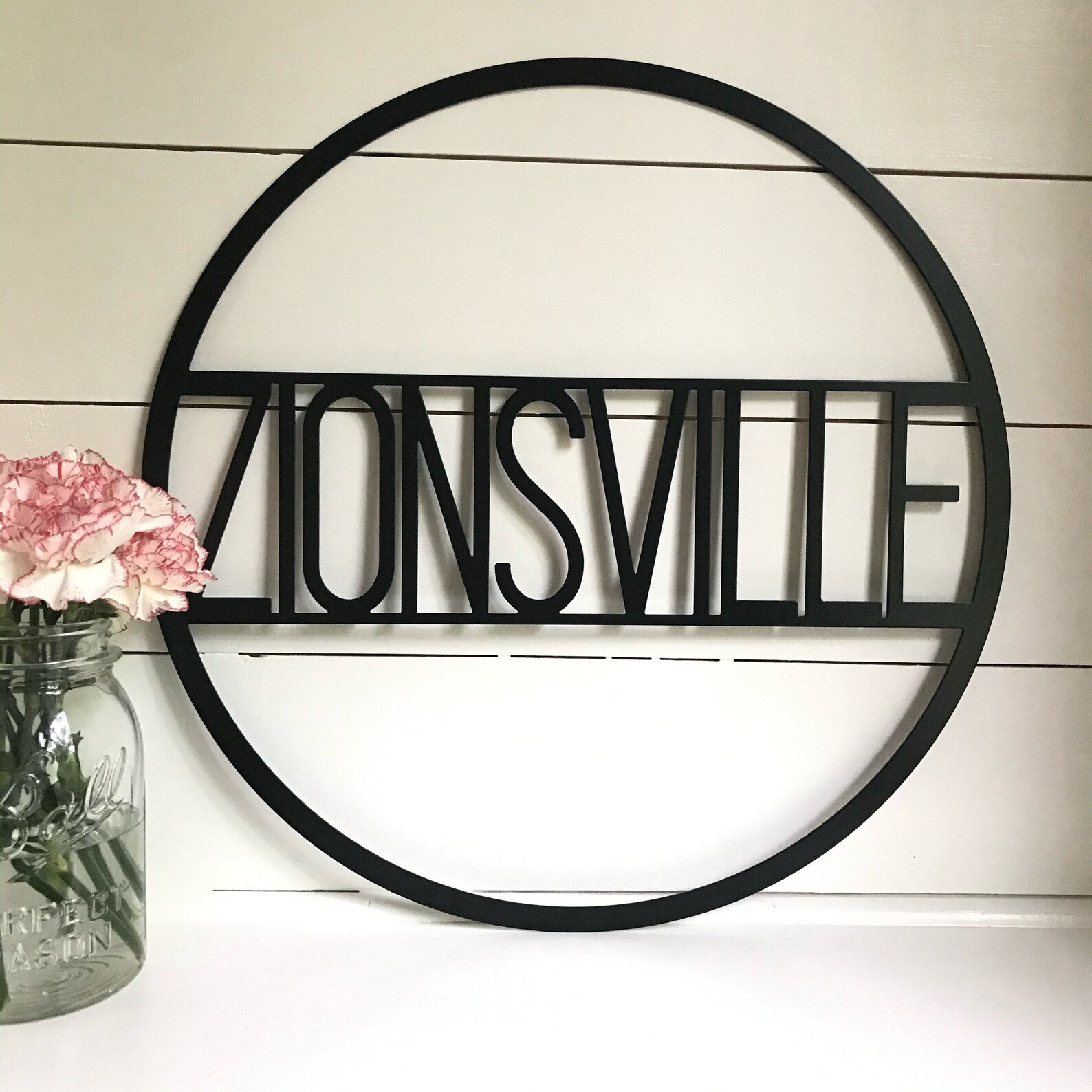 Indy Metal Sign Zionsville Sign Indianapolis Sign Etsy