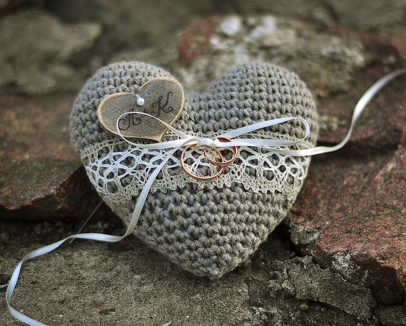 Wedding Ring Pillow Holder Personalized Ring Bearer Wedding Ceremony