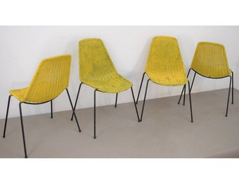 4 chairs by Gianfranco Legler, Italy, 60s.