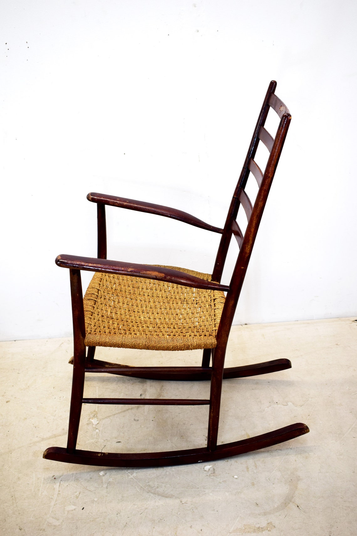 Italian Rocking Chair in the Style of Paolo Buffa 1940s Etsy
