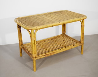 Bamboo coffee table, Italy, 1960s.