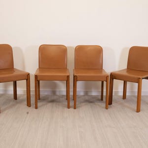 Afra and Tobia Scarpa for Molteni - Set of 4 chairs, 1980