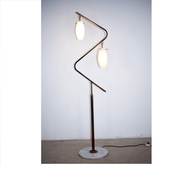 Stilnovo Floor Lamp Attributed 2 Lights Years 50