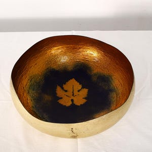 Enamelled copper bowl from the 70s