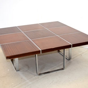 German Brown Coffee Table from Wilhelm Renz, 1970s