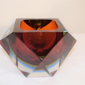 Murano glass ashtray, Italy, 1960s.