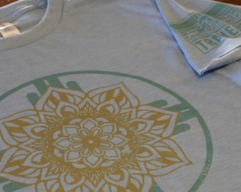 New Mexico Lotus T-Shirt, Soft Breathable Wicking Modern Fit Flower Shirt, TraverseNM Apparel