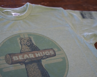 Bear Hugs T-Shirt, Soft Breathable Polycotton Wicking Modern Fit New Mexico Shirt, TraverseNM Outdoor Apparel