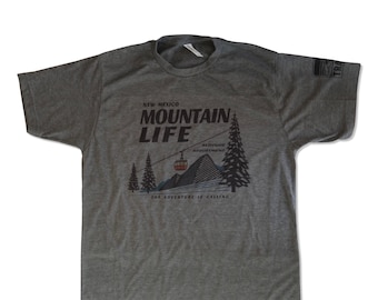 Mountain Life T-Shirt, Super Soft Breathable Modern Fit Shirt, Outdoor Enthusiast Clothing, Altitude Adjustment, The Adventure is Calling