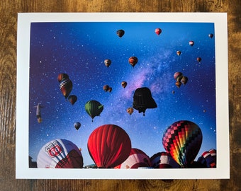 Balloon Galaxy, Hot Air Albuquerque International Balloon Fiesta Wall Decor, Photography Print, Archival, Giclee, New Mexico Festival