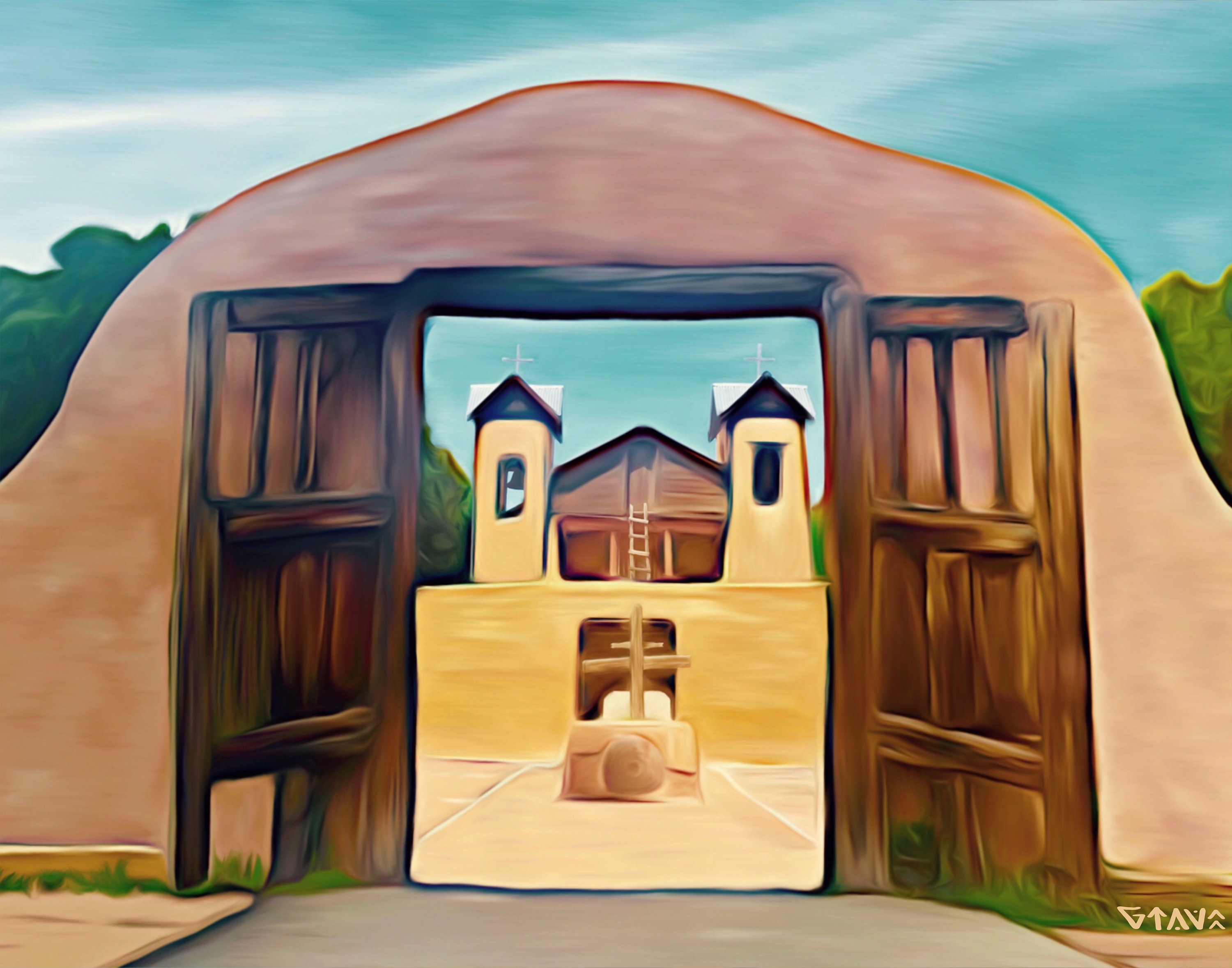 11x14 Print Santuario de Chimayo Archival Giclee Fine Art Etsy