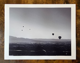 Ballooning Sunrise: Albuquerque International Balloon Fiesta Wall Decor, Photography Print, Archival, Giclee, Retro Vintage New Mexico Photo