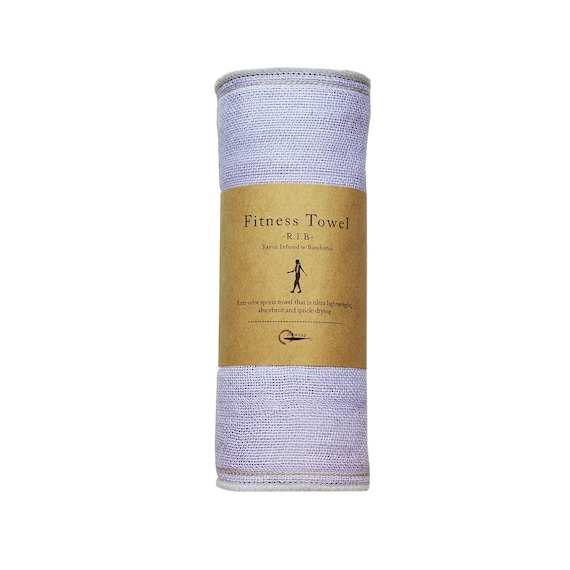 Nawrap Charcoal-Infused Fitness Towel, Light Purple X Gray