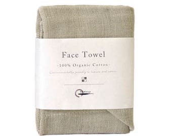 Nawrap Organic Cotton Face Towel, Green