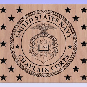 Navy Chaplain Flag Union SVG | American Flag with Chaplain Insignia | Digital Download for Laser Engraving, CNC, Cricut & Vinyl