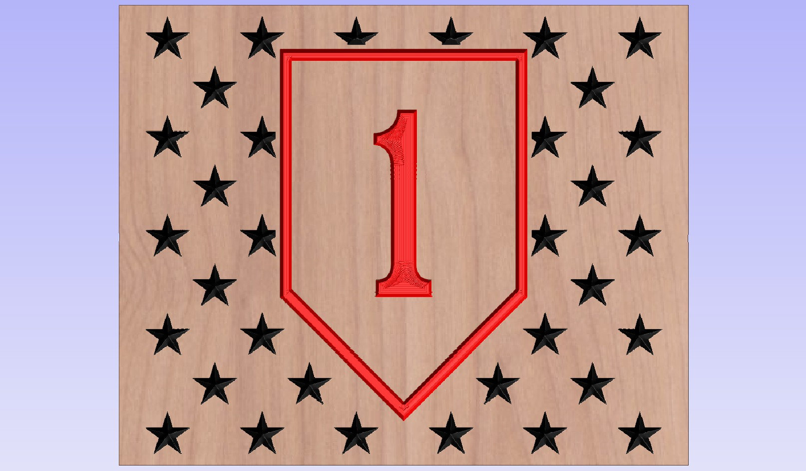 Big Red One 1st Infantry Division Union SVG DXF File (digital