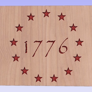 Betsy Ross Flag Union SVG | 13-Star Colonial American Flag | Historical Patriotic Design for Laser, CNC, Cricut & Vinyl