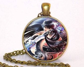 Bayonetta Bronze style pendant necklace
