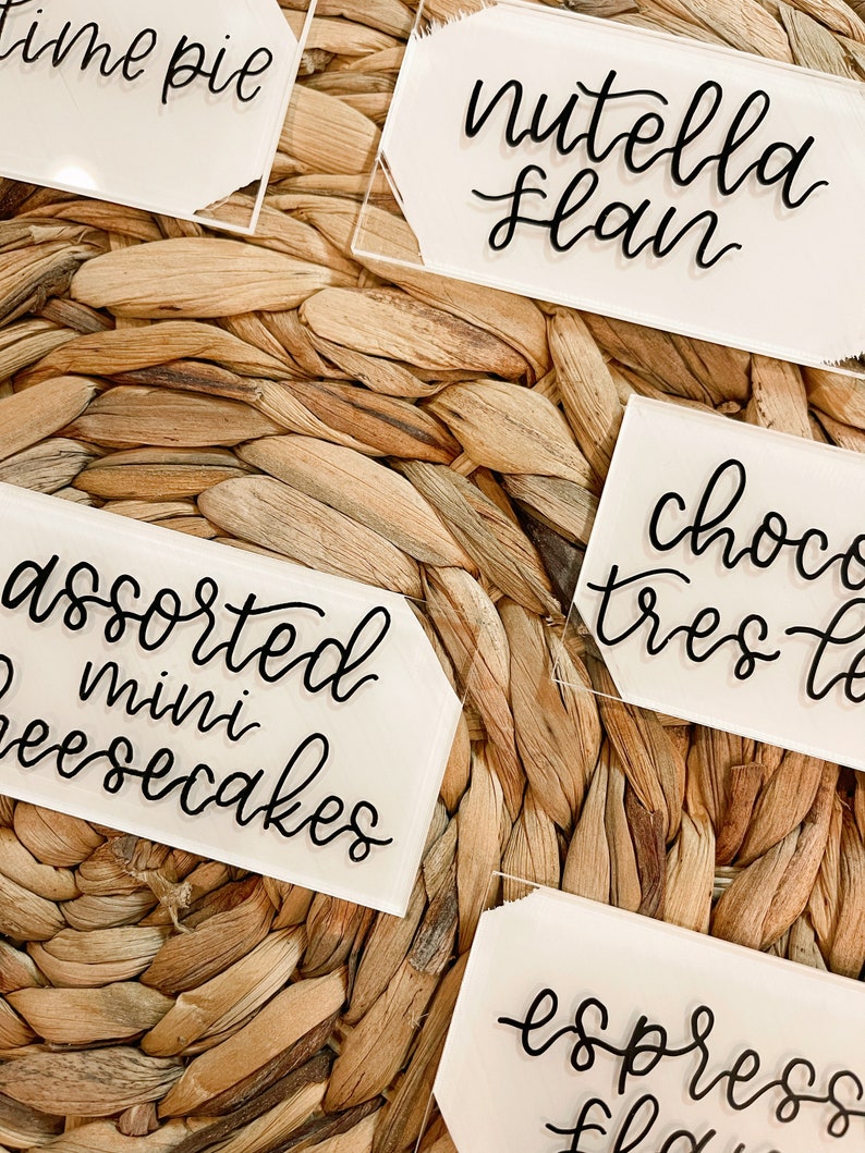 Dessert Labels Food Table Dessert Bar Party Ideas Etsy