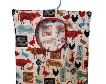 Chicken Pig Clothespin Holder Farm Clothespin Bag Horse Clothespin Holder Farm Gift Farm Clothespin Holder Cow Clothespin Holder