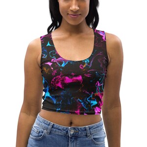 Neon Vapors 3 (Rave Crop Top, Rave Crop Shirt, Festival Outfit)