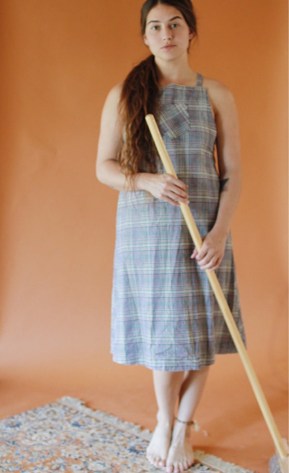 Plaid Apron Dress