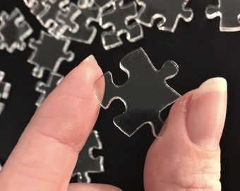 Impossible Clear Jigsaw Puzzles, Custom Acrylic Puzzle for adults, Optional Engraving