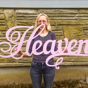 Custom Wood Word Sign, Personalized wood word cutout, Wooden Name, Cursive Word, Nursery wall decor