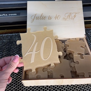 Clear Puzzle Guest Book set, Wedding guest book, Birthday Party Puzzle Guestbook, Clear Jigsaw Puzzle, Acrylic Puzzle for adults
