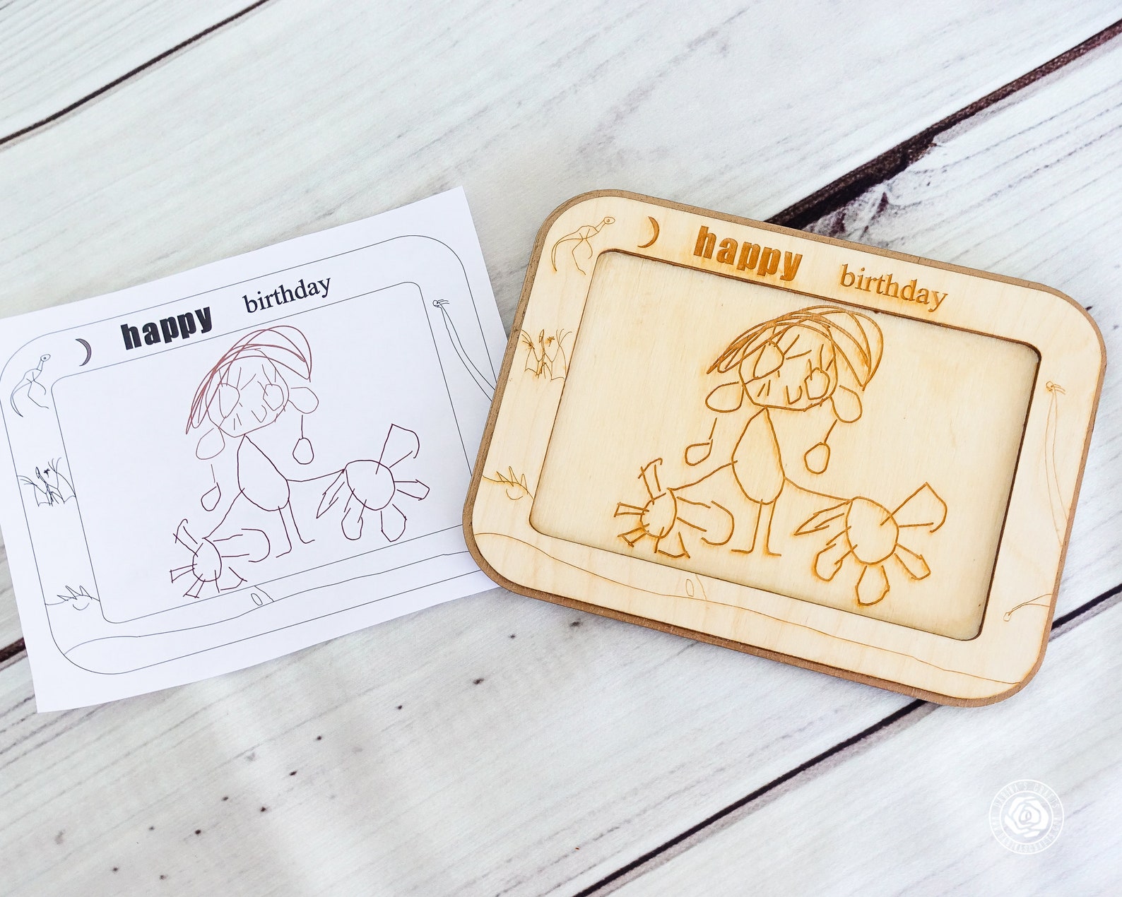 Your Kids Drawing Picture Frame Personalized Picture Frame Etsy