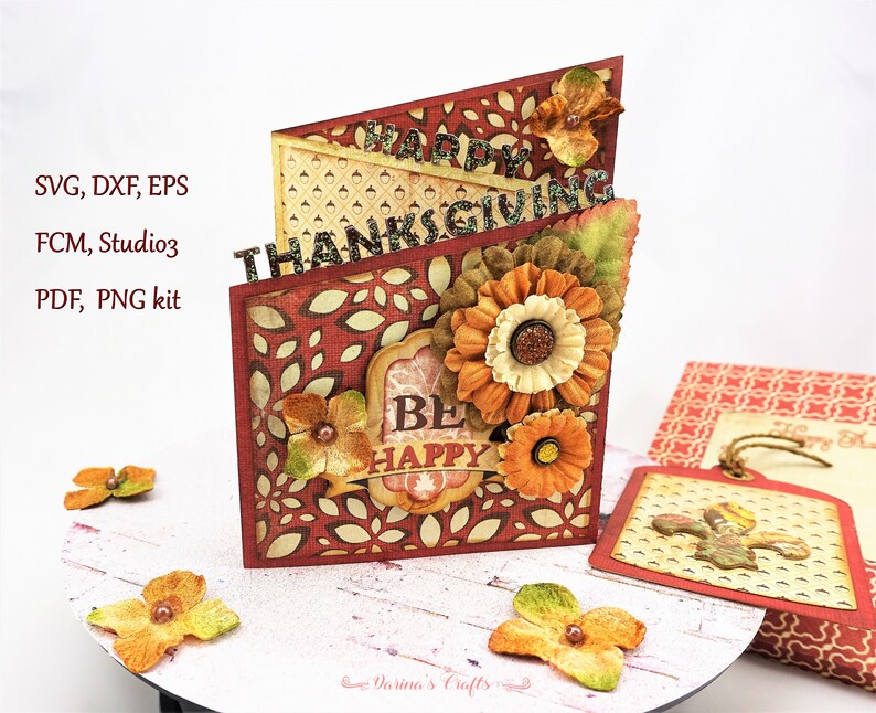 Download Thanksgiving Card SVG bundle Z fold card SVG Thanksgiving ...