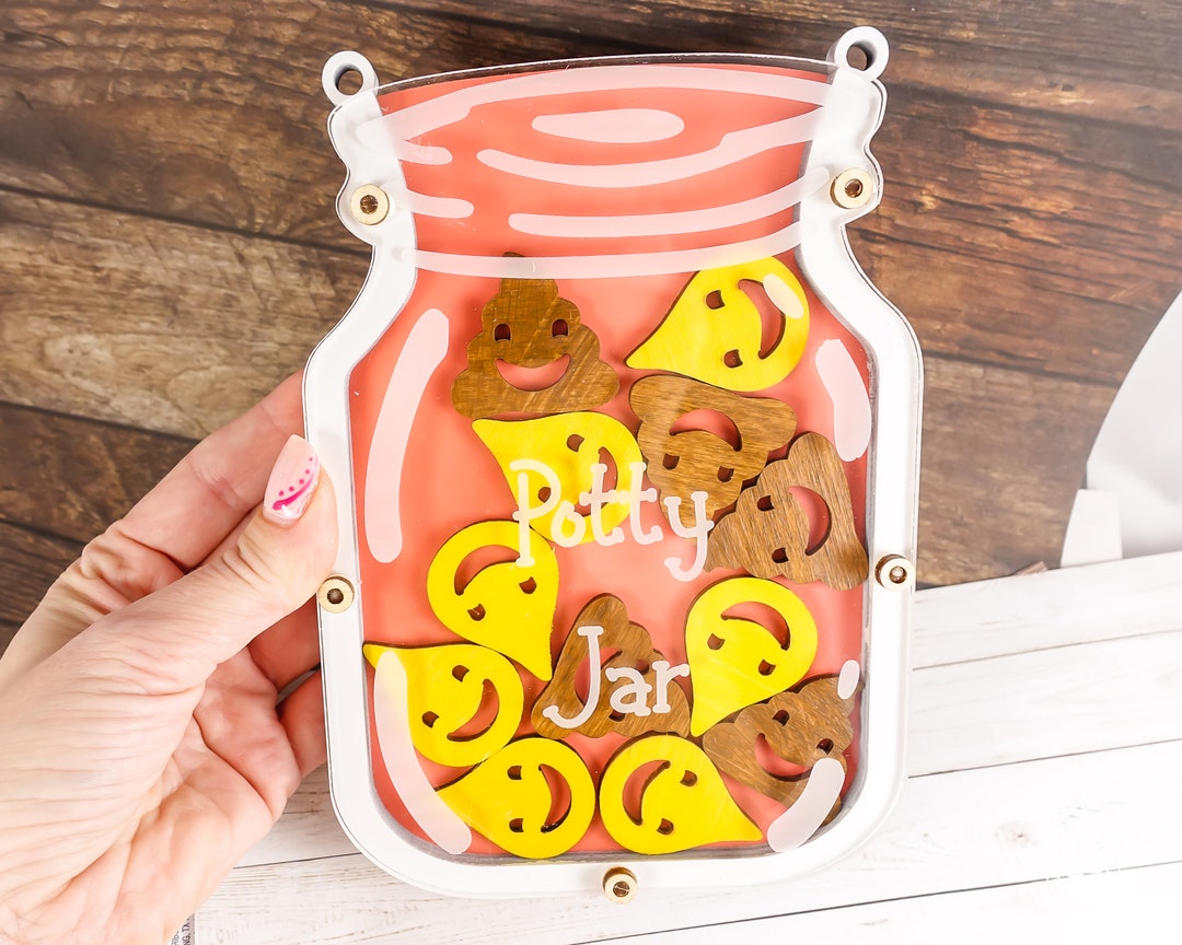 Potty Training Jar, Personalized Rewards Jar, Custom Toilet Training