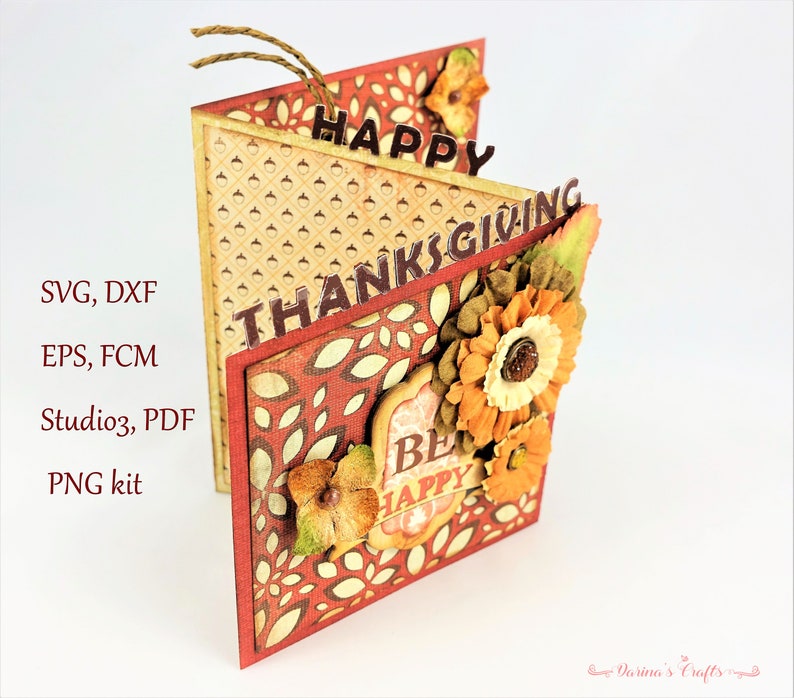 Download Thanksgiving Card SVG bundle Z fold card SVG Thanksgiving ...
