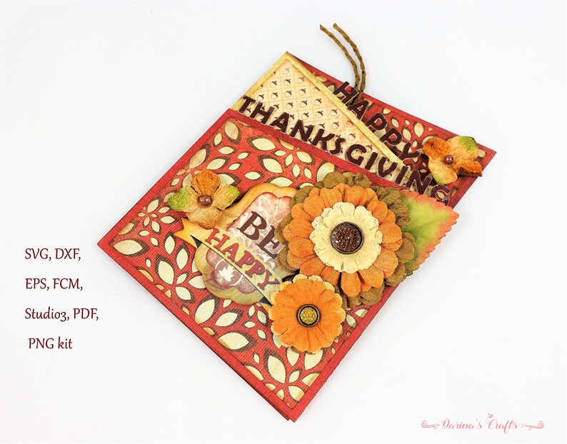 Download Thanksgiving Card SVG bundle Z fold card SVG Thanksgiving ...