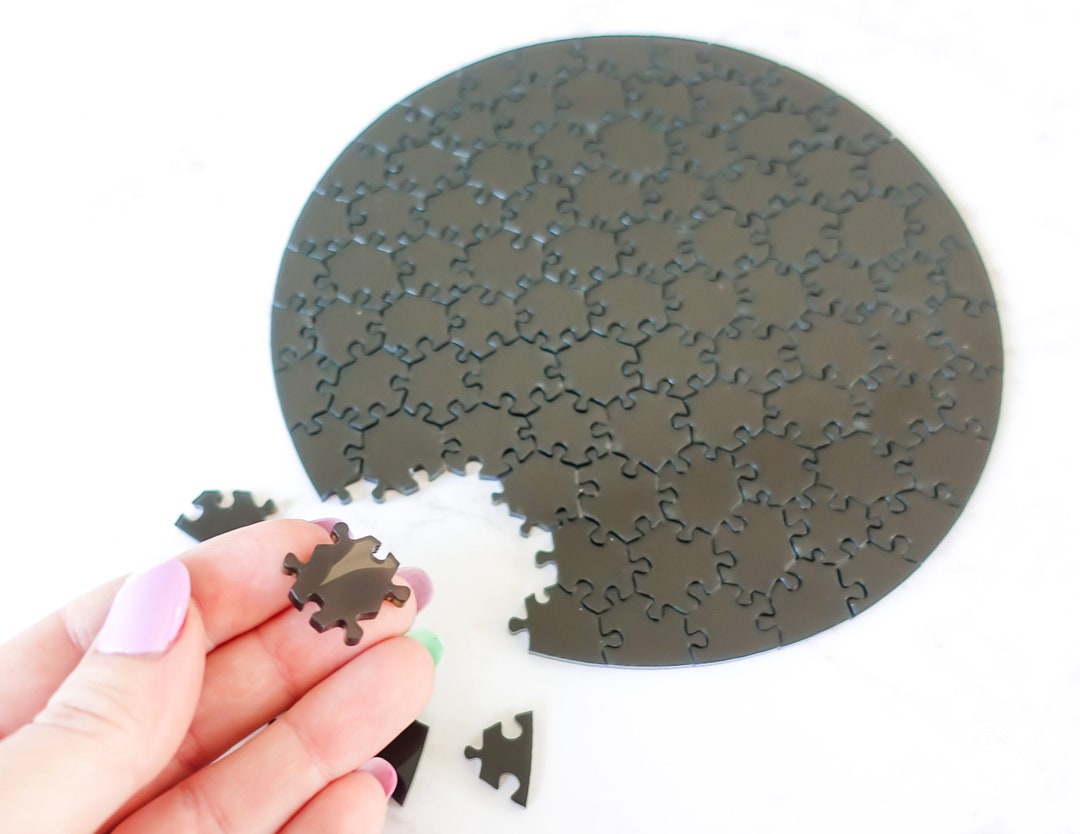 Round Acrylic Jigsaw Puzzles Impossible Clear Puzzle for Etsy