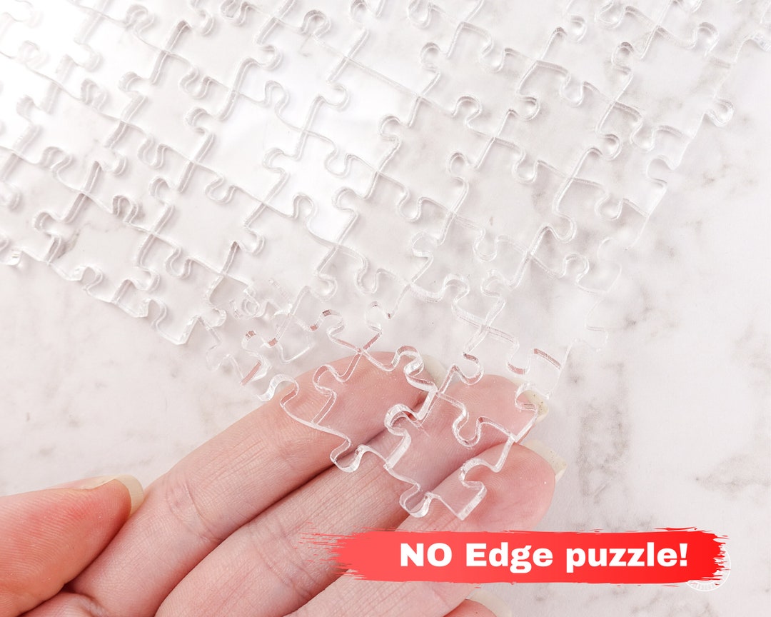 NO Edge Impossible Clear Puzzle, Impossible Acrylic Jigsaw Puzzles for