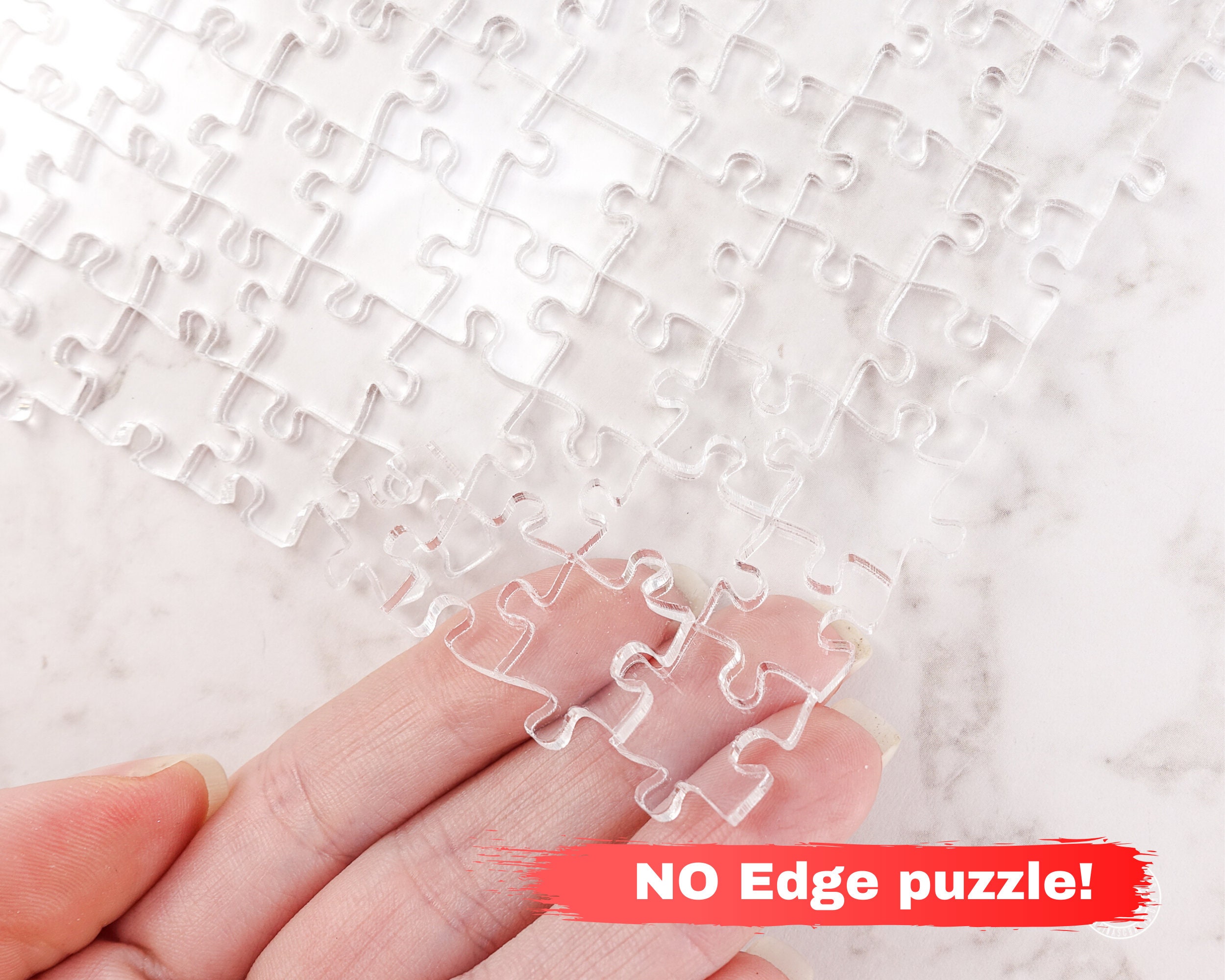 NO Edge Impossible Clear Puzzle, Impossible Acrylic Jigsaw Puzzles for  Adults 