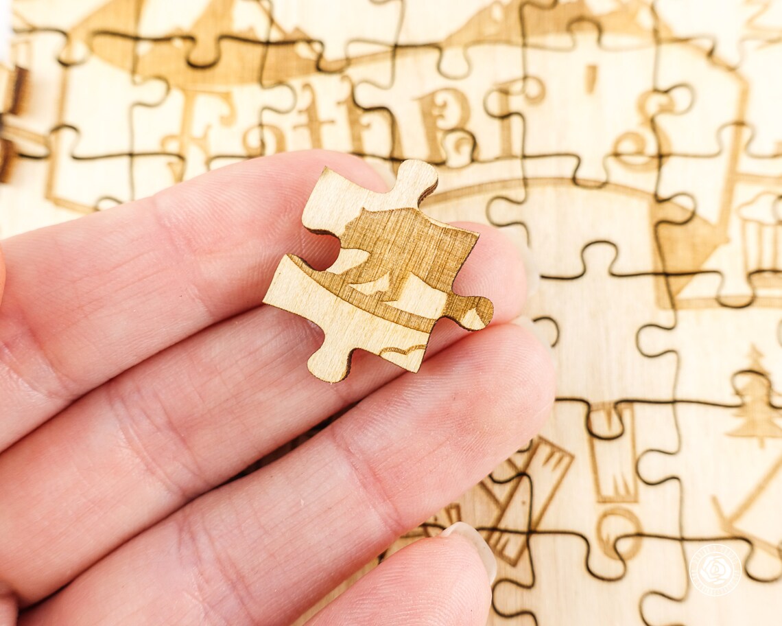 Personalized Wood Jigsaw Puzzles Custom Wooden Puzzle for Etsy