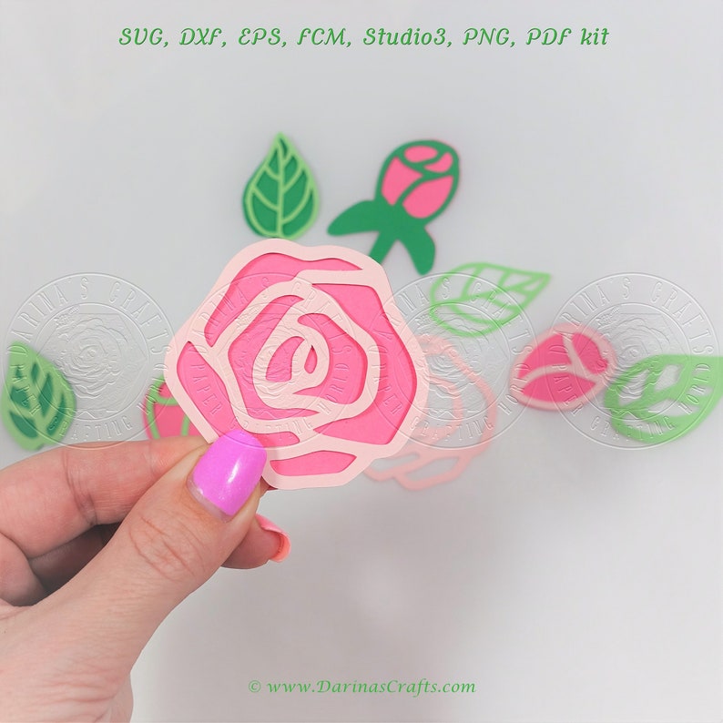 Download Paper Flowers Svg Paper Rose Svg Template Kit Dxf Laser Cut Pdf Digital Download For Cricut And Silhouette Papercut Vintage Roses Svg Diy Kits Electronics Accessories Efp Osteology Org