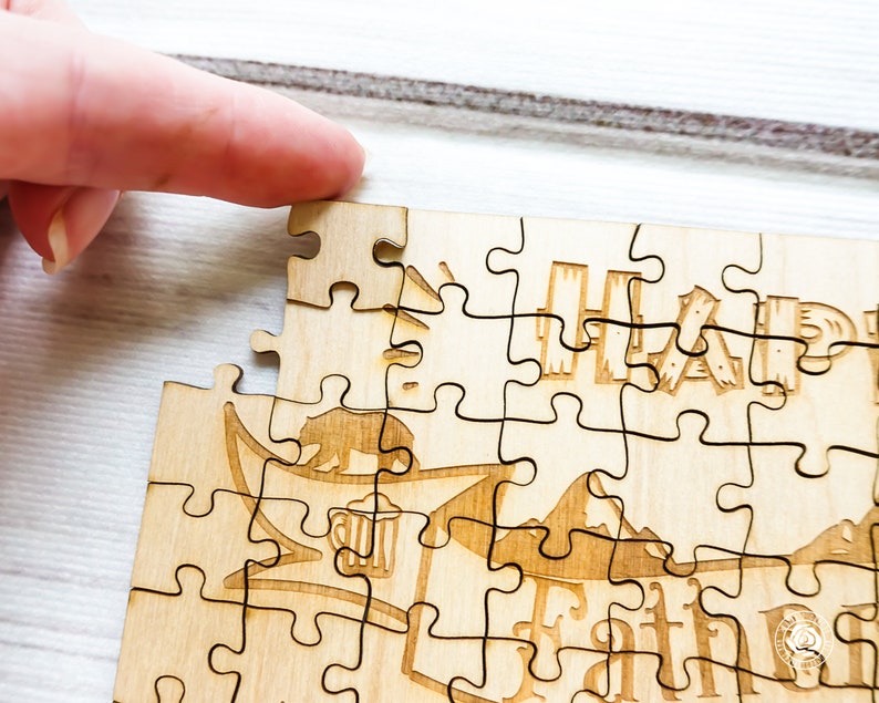 Personalized Wood Jigsaw Puzzles Custom Wooden Puzzle for Etsy