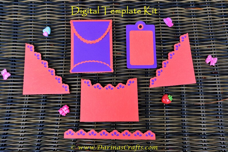Download 6 Lace Tags and Pockets SVG kit Lace Border SVG Scrapbook ...