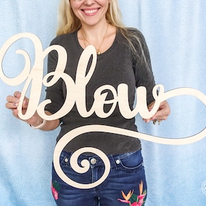 Custom Wood Word Sign, Personalized wood word cutout, Wooden Name, Cursive Word, Room Decoration