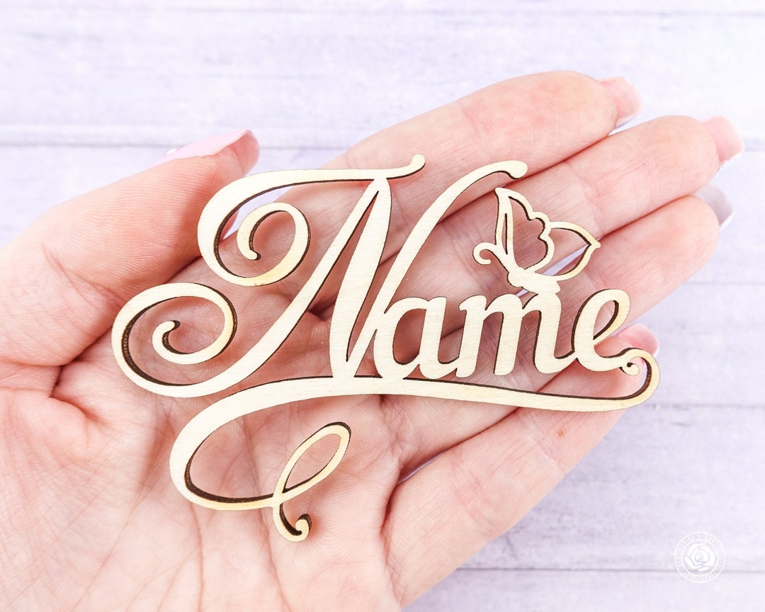 Custom Wood Word Sign, Small Personalized Wood Word Cutout, Wooden Name
