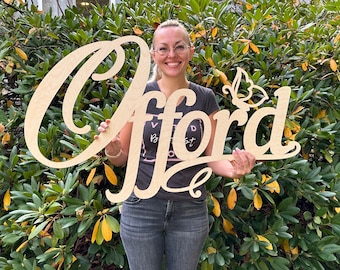 Custom Wood Word Sign, Personalized wood word cutout, Wooden Name, Nursery decor