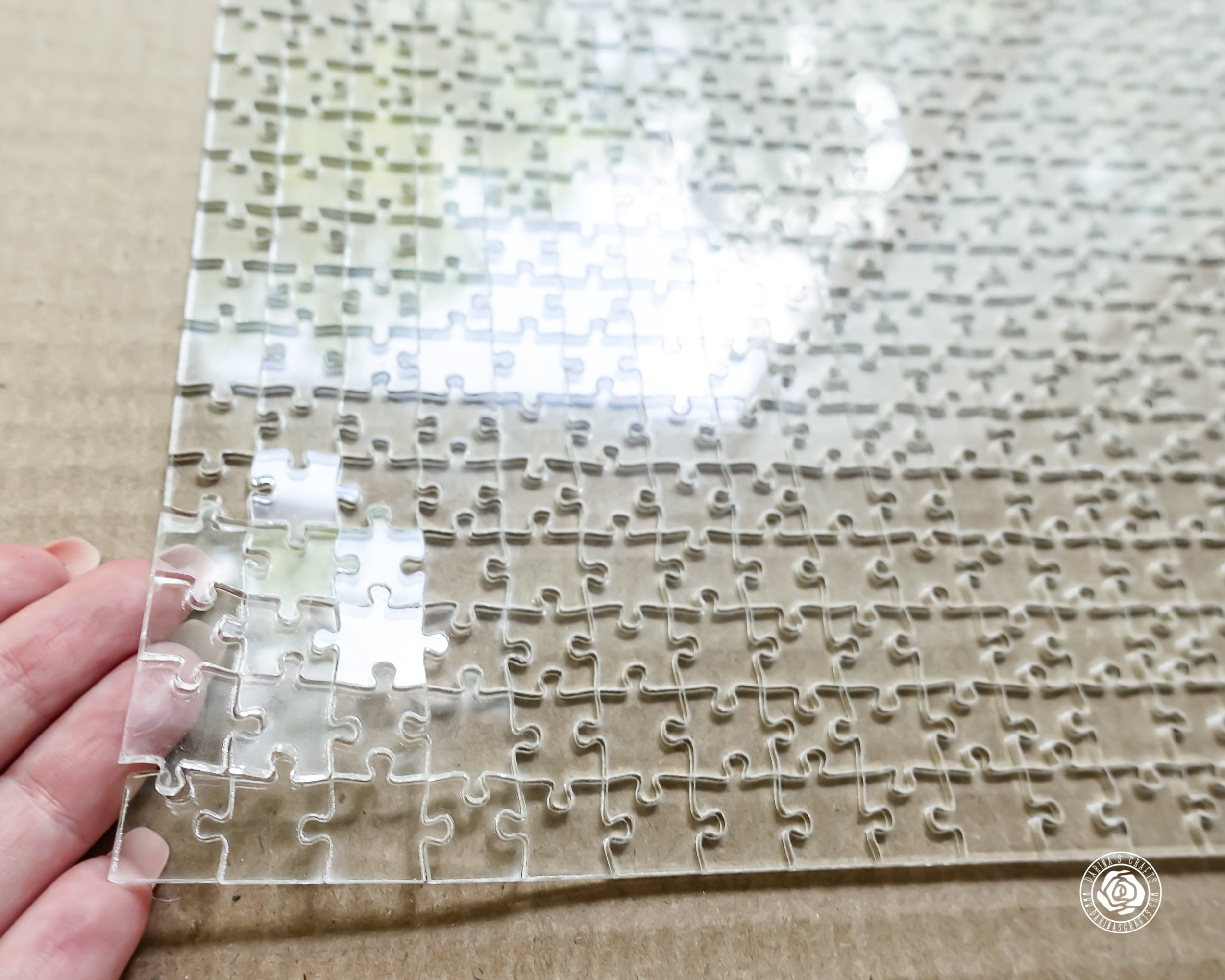 Very Large CLEAR Acrylic Jigsaw Puzzle